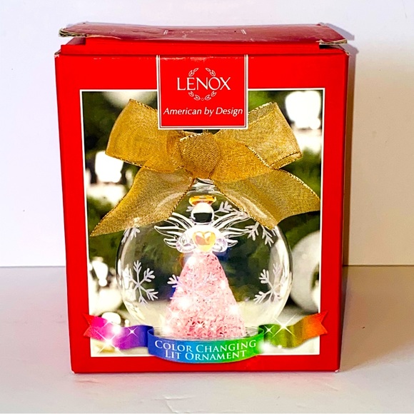 Lenox Holiday Iob Lenox Wonder Ball Angel Lit Led Color Changing